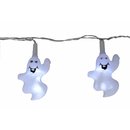 LED-Partylichterkette Halloween Ghost 8tlg. weisse...