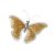 Formano Design Wanddeko Schmetterling Champagner Metall