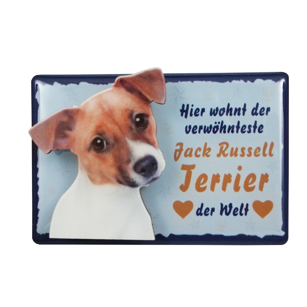 Tiermagnet Zettelhalter 3D Jack Russell Terrier Hundemagnet Magnet