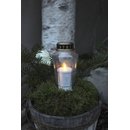 LED -Grableuchte  Memorial Candle 15 5 cm flackernd Kunststoff Grablicht