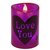 LED Kerzen Love You Farbwechsel Kunststoff Farbe pink