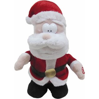 Bewegliche Figur Weihnachtsmann Santa mit Musik ca. 20.x15 cm Try Me