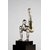 Beeindruckende große Skulptur Turmspringer auf Marmorsockel Sportler Turner