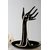 Schmuckhalter Schmuckhand Fabia mit Schale schwarz 31,5 x 22 cm