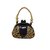Schicke Spardose Handtasche 18 cm New African Gepard Damentasche Perlen Muster Gold