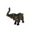 Elefant 16cm aus Polyresin im Marmor-Antikfinish Dekofigur Afrika 