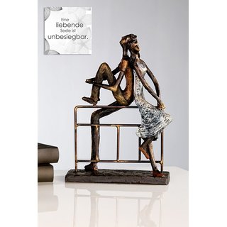 Dekorative Skulptur Reflektion Paar Liebe Freundschaft